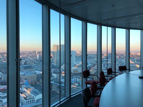 Boardroom with city views